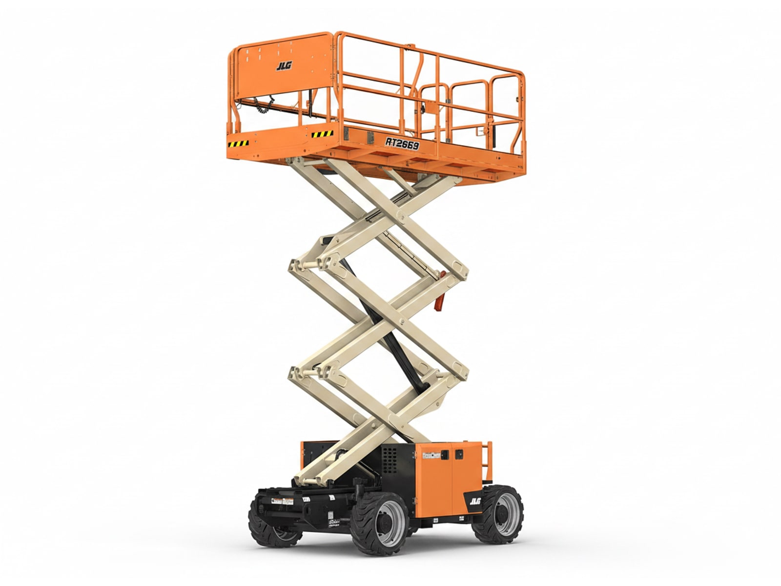 26' 68" Rough Terrain Scissor Lift Outrigger