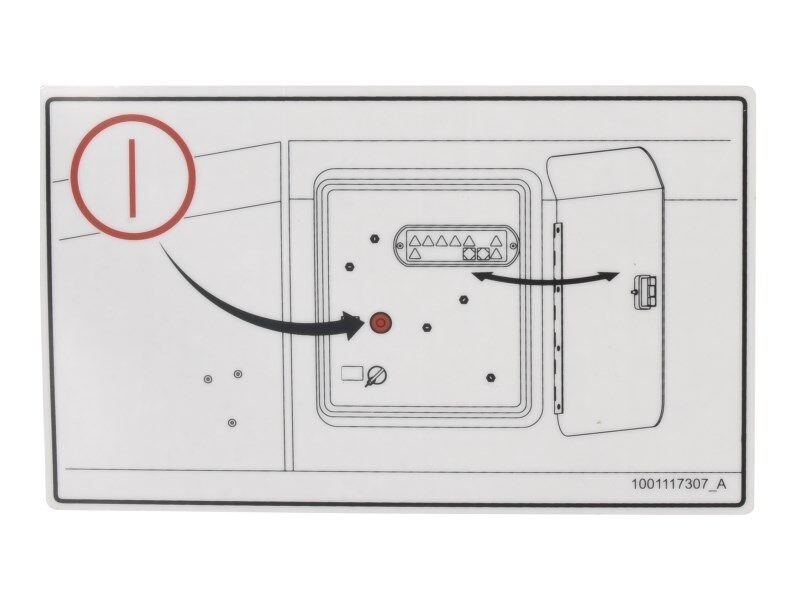 DECAL, EMERGENCY STOP
