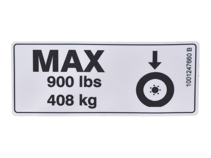 DECAL,MAX TIRE LOAD ES1530L