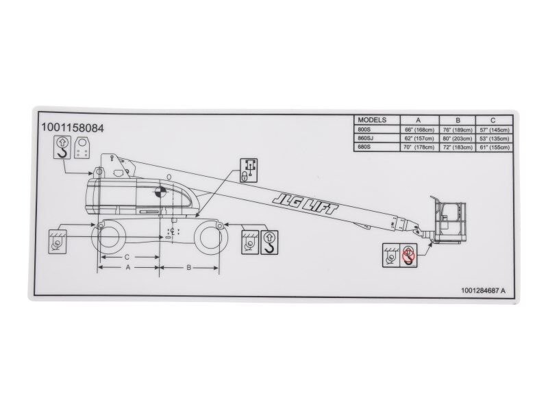 DECAL,LIFT DIAGRAM