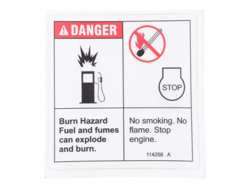 GN-DECAL,DANGER, NO SMOKING