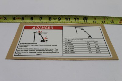 DECAL,DANGER,ELECT HAZARD***