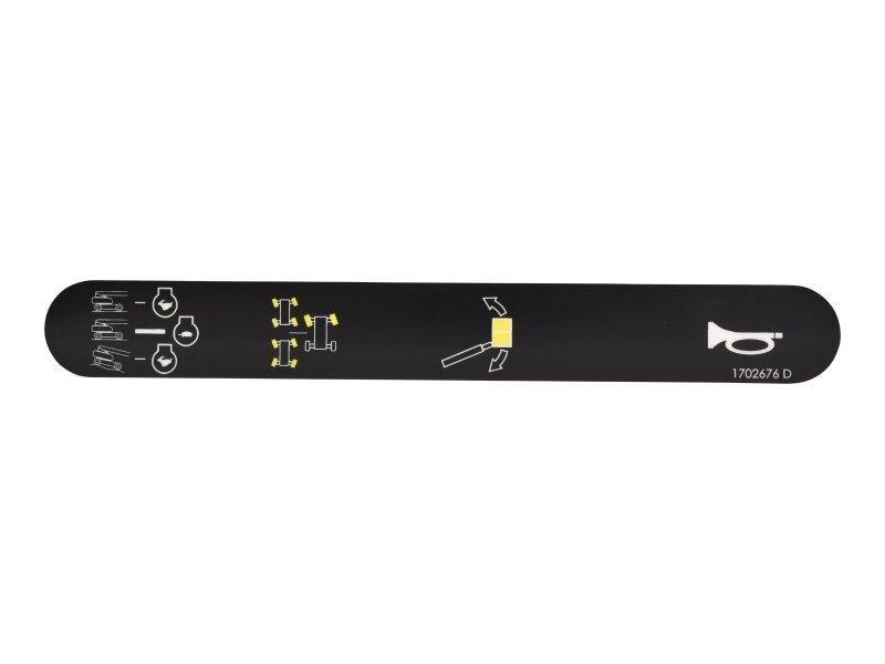 Console Box Decal (Speed, Steer, Jib, Horn)