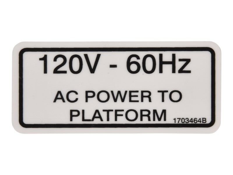 DECAL, AC POWER