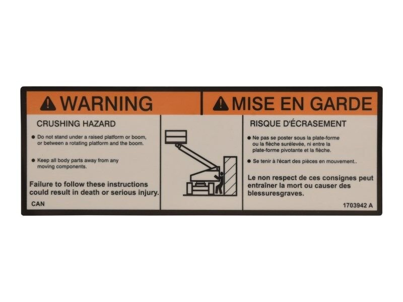 DECAL,WARNING CRUSHING (CAN)