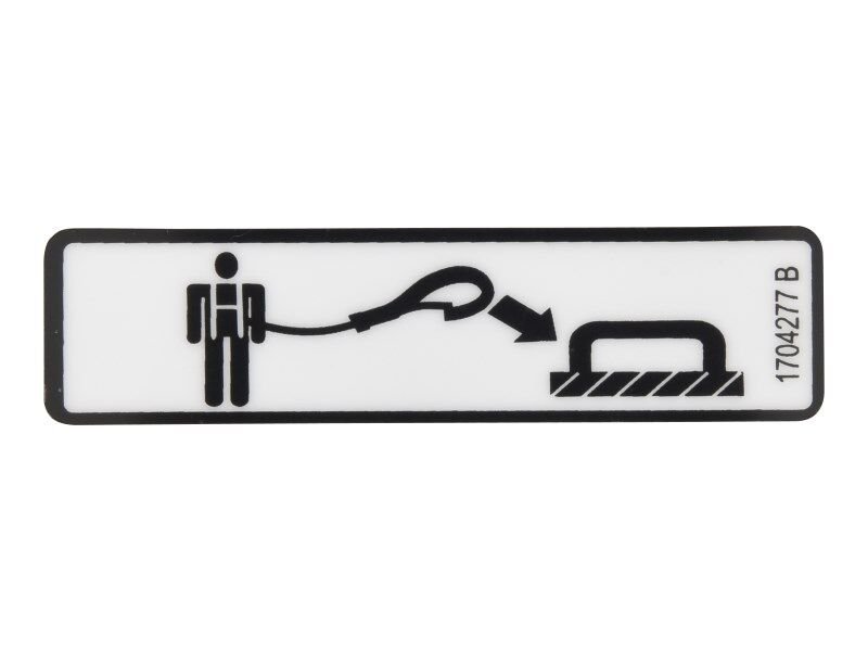 JLG® Attach Lanyard Decal