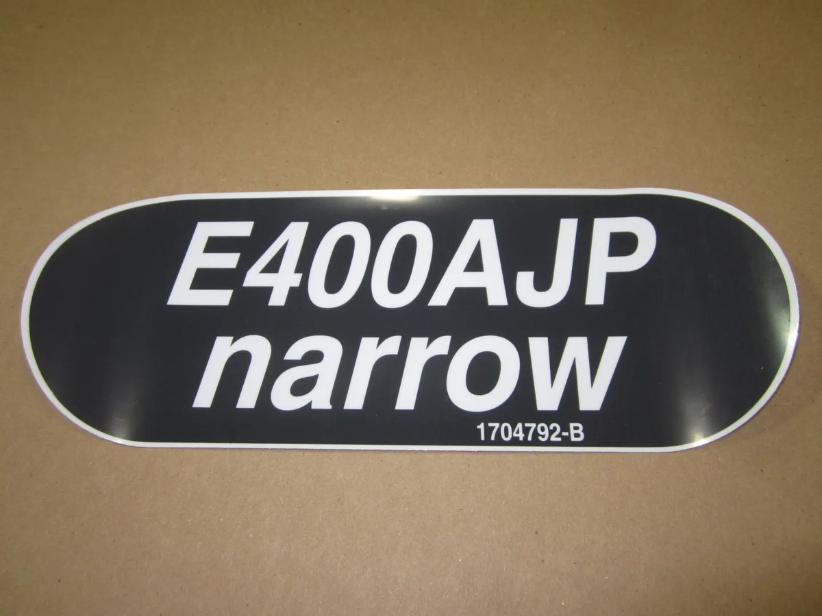 DECAL,MODEL DESIGNATN E400AJPN