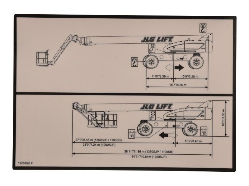 DECAL,LIFT DIAGRAM (1200/1350)