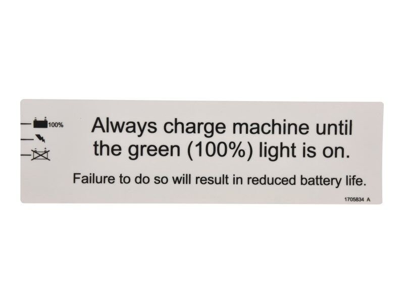 DECAL,BATTERY CHARGING
