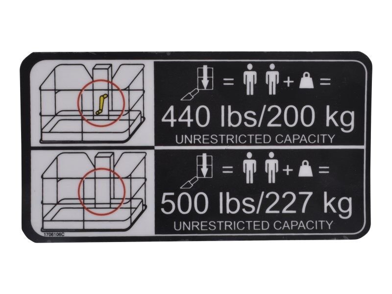 DECAL,CAPACITY MTB T350