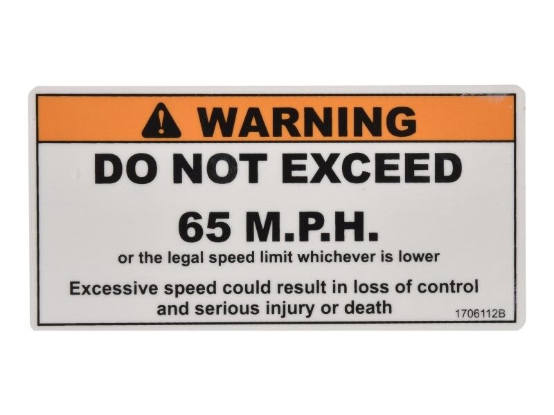 DECAL,SPEED LIMIT