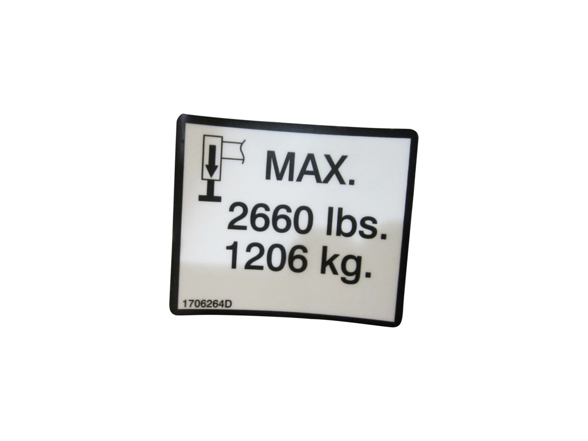 DECAL, PAD LOAD
