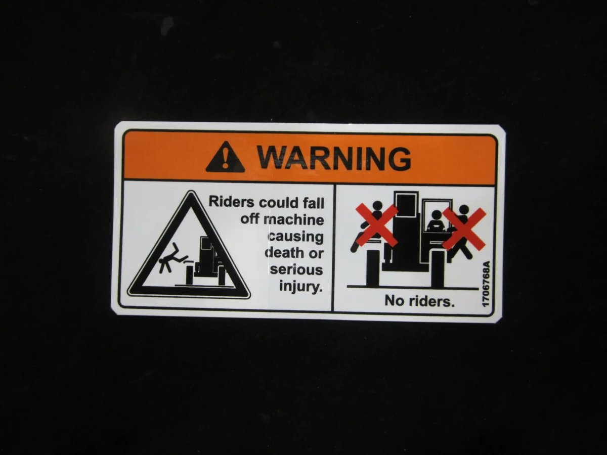 DECAL, VEHICLE ROLL AWAY