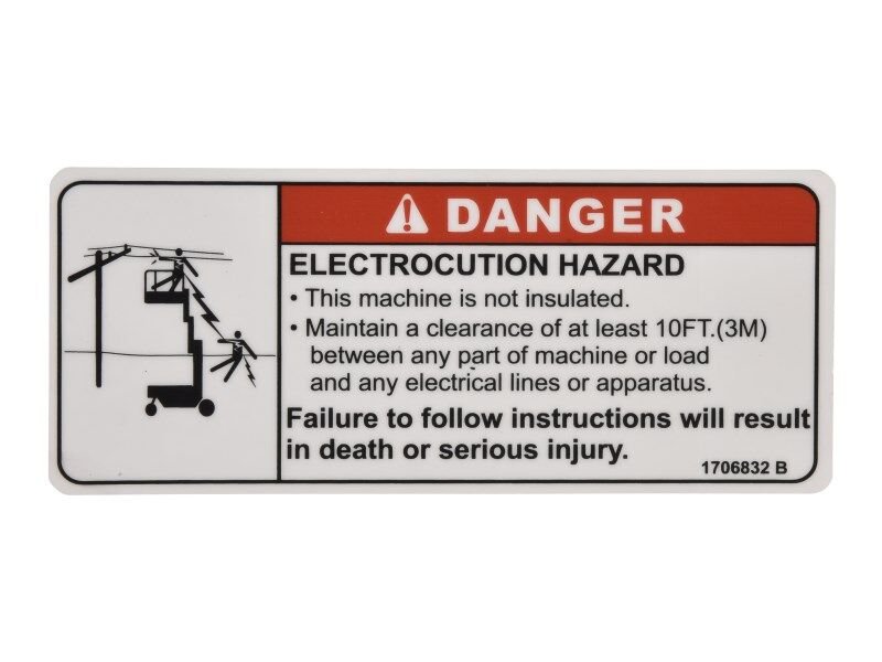 DECAL, 1230ES ELECTROCUTION