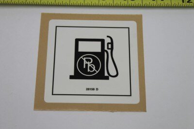 DECAL,LABEL,UNLEADED GAS ONLY