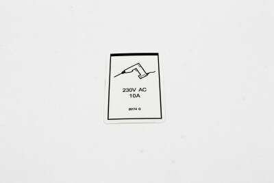 DECAL, POWER TO PLATFORM 230V**