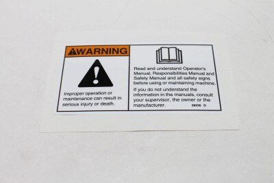 DECAL,WARN,IMPROPER OPERATION