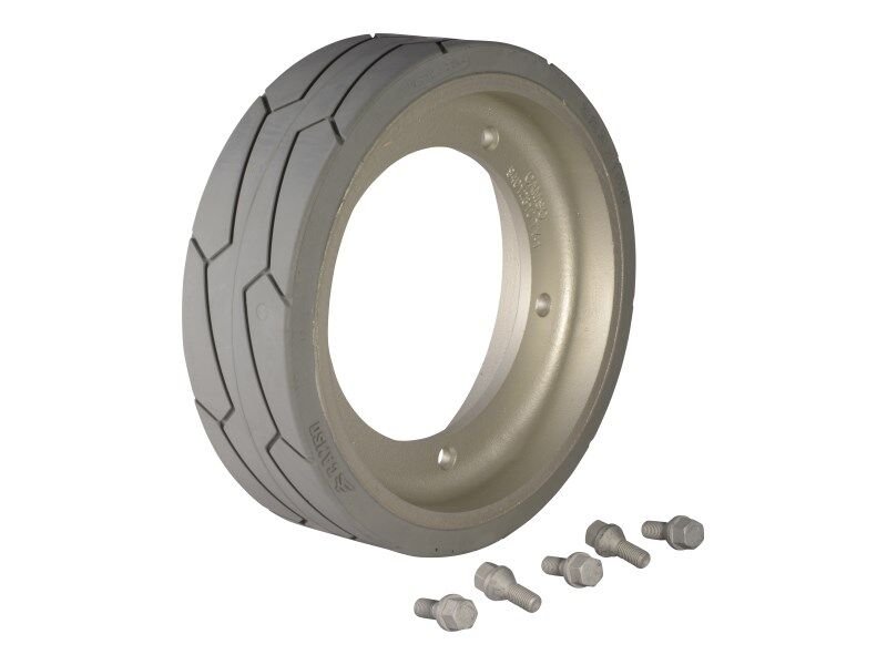 100 X 323 Non-Marking Tire/Wheel Assembly with Bolts