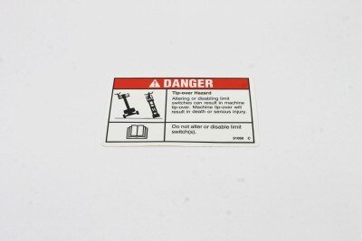 DECAL,DANGER DO NOT ALTER SWTC