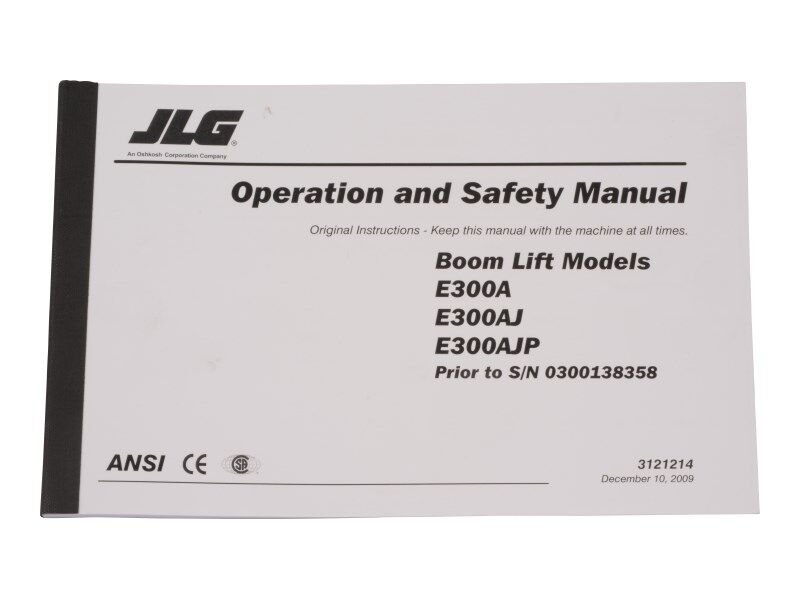 E300 GBL OPER PRIOR S/N 138358