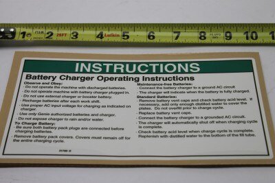DECAL,NOTICE,CHARGER INSTRUC
