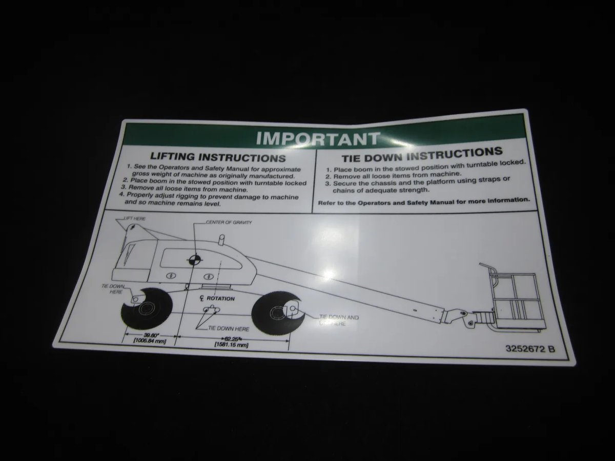 NAMEPLATE, LIFT DIA 400 (DOM)