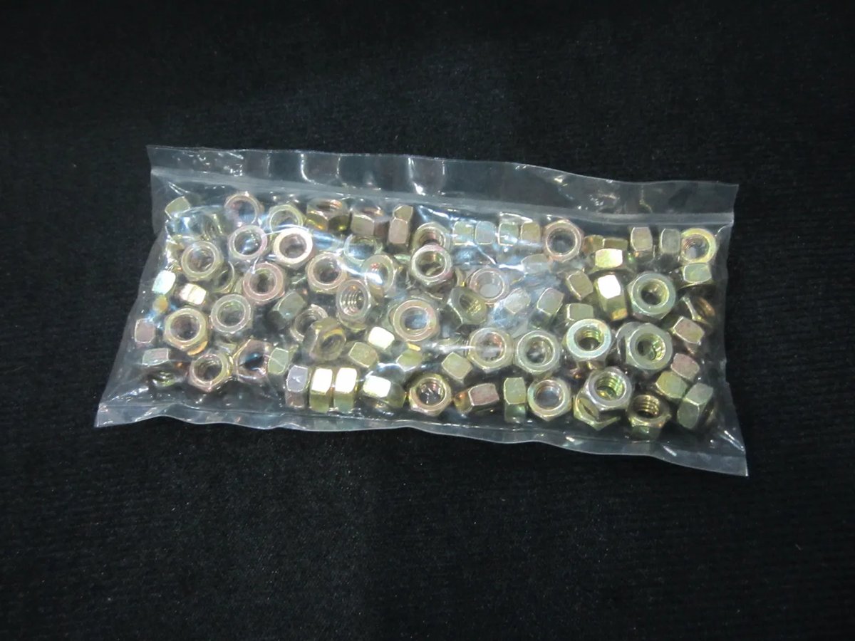 NUT HEX,.250-20 REG HT,QTY=100