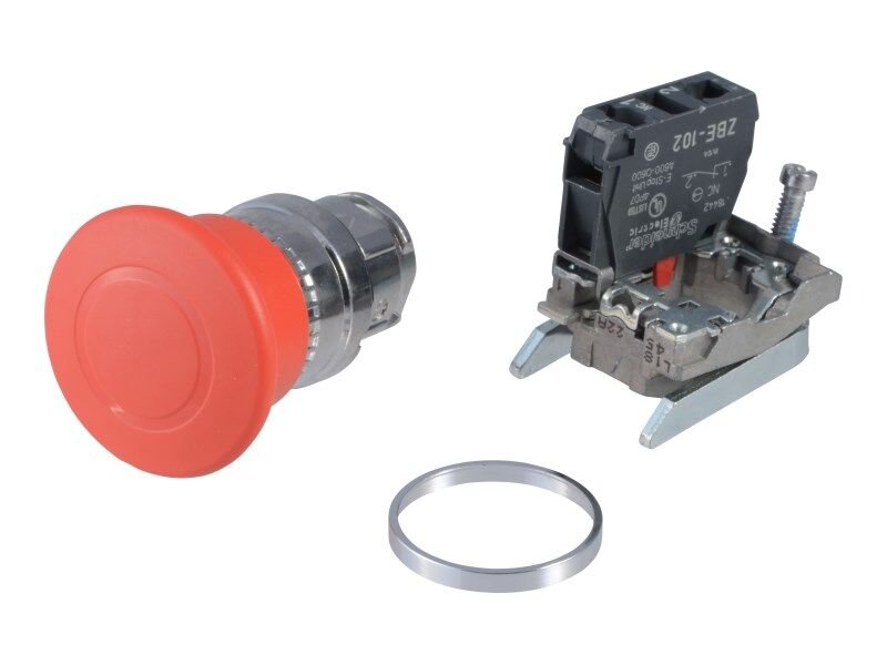 Red Button Emergency Stop Switch Assembly