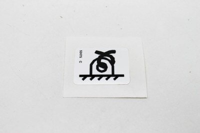 DECAL LABEL TRANSPORT TIE DOWN*