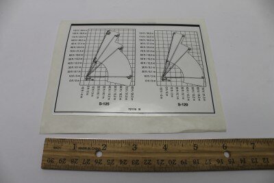 DECAL,LABEL,ROM CHART 120/125
