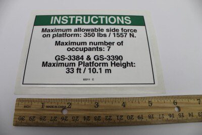 DECAL,NOTICE,SIDE FORCE ANSI