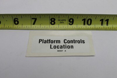 DECAL,LABEL,PLAT CONT LOCATION