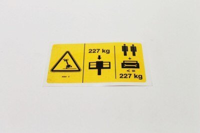 DECAL,LABEL,MAX CAPACITY***