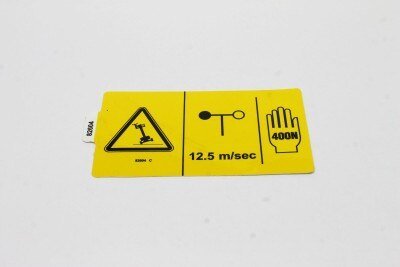 DECAL,DANGER,SIDE FRC 400N