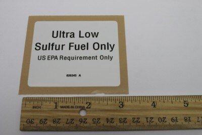 DECAL,ULS DIESEL ONLY,TIER 4