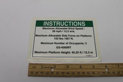 DECAL,NOTICE,SIDE FRC,4069 ANS